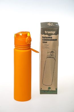Бутылка силиконовая Tramp 700ml orange TRC-094-orange