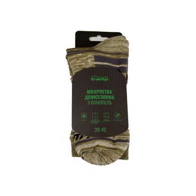 Шкарпетки демісезонні Tramp з конопель UTRUS-006-melange, 39/42