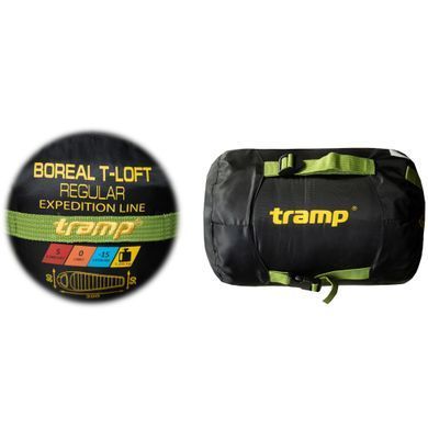 Спальний мішок Tramp Boreal Long кокон правий green/grey 225/80-55 UTRS-095L-R