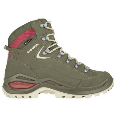 Ботинки треккинговые женские LOWA Renegade Evo GTX MID W Grey/Green Panna 38
