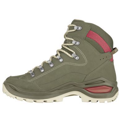 Ботинки треккинговые женские LOWA Renegade Evo GTX MID W Grey/Green Panna 38