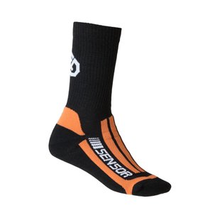 Термоноски SENSOR PONOZKY TREKING MERINO 43-46 black/orange, Черный