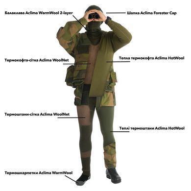 Термокофта Aclima HotWool 230 Light Jacket Unisex Olive Night S