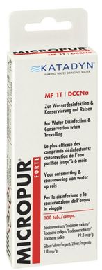 Таблетки для дезінфекції води Micropur Forte MF 1T/100 (4x25 таблеток)