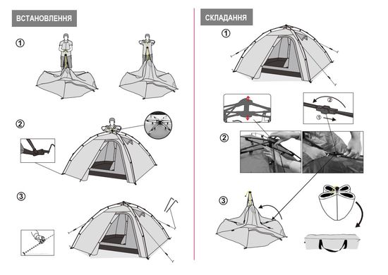 Палатка Tramp Quick 2 (v2) зеленый TRT-096
