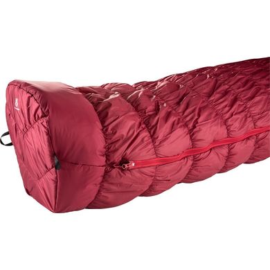 Спальний мішок Deuter Exosphere -6° Cranberry Fire Лівий