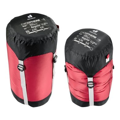 Спальний мішок Deuter Exosphere -6° Cranberry Fire Лівий