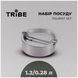Набір посуду Tribe Tourist Set 1,2 л сталевий