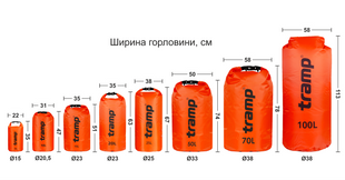 ГермомешокTRAMP PVC Diamond Ripstop 50л UTRA-208, Оранжевый