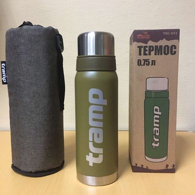 Комплект Термос Tramp Classic 2019 0,75 л оливковый + защитный утепленный чехол