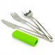 Набор столовых приборов PRIMUS Leisure Cutlery зеленый
