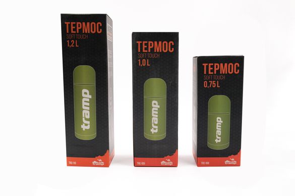 Термос Tramp Soft Touch 1,0 л жёлтый TRC-109-yellow