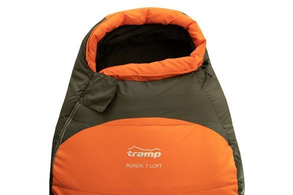 Спальный мешок Tramp Boreal Long кокон правый orange/grey 225/80-55 UTRS-061L
