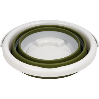 Ведро Tribe Water Bucket Lid 5 л силиконовое с крышкой T-FJ-0049, olive