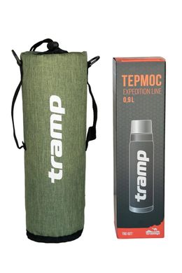 Комплект Термос Tramp Expedition 0,9 л. + Термочохол (Olive)