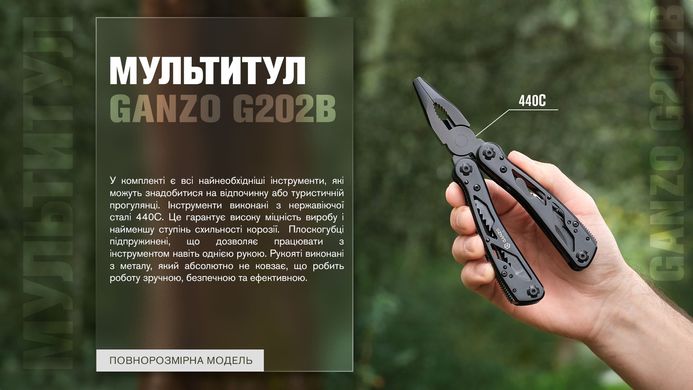 Мультитул Multi Tool Ganzo G202B