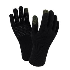 Перчатки водонепроницаемые Dexshell ThermFit с шерстью мериноса, черные