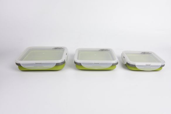 Набор из 3х силиконовых контейнеров Tramp (400/700/1000ml) olive