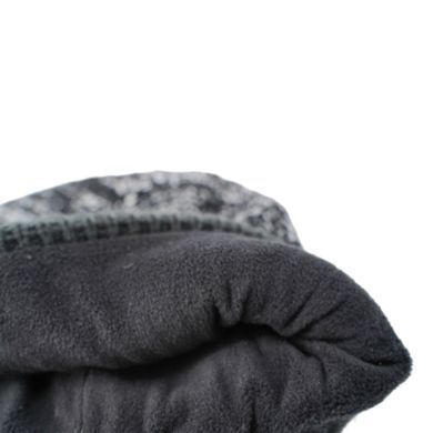 Шапка водонепроницаемая Dexshell Cuffed Beanie, S/M, черная с красной полосой