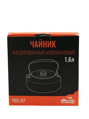 Комплект Tramp пальник TRG-043 + чайник анодованний алюміній Tramp 1,6 л