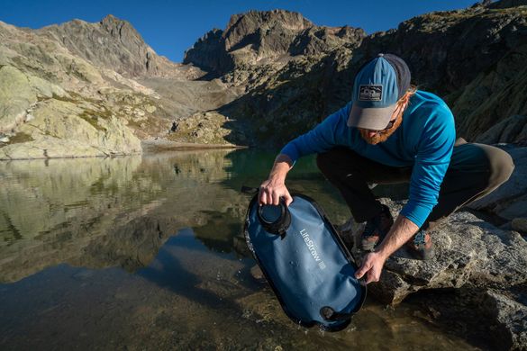 Фильтр для воды LifeStraw Peak Gravity, 8 л, Mountain Blue