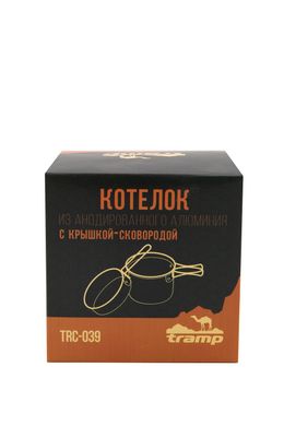 Комплект Tramp Горелка TRG-041 + Кастрюля-кружка 0,9 л. анодированная с крышкой-сковородкой