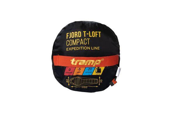 Спальный мешок Tramp Fjord Compact кокон правый TRS-049C-R