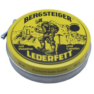 Водовідштовхуюче просочення для взуття HeySport Bergsteiger-Leather-Grease black 150 ml