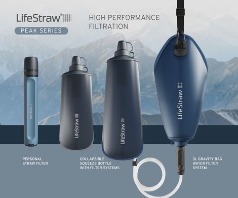 Фільтр для води LifeStraw Peak Personal, Mountain Blue