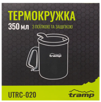 Термокружка Tramp с поилкой и защелкой 350мл UTRC-020-olive олива