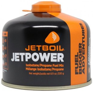 Резьбовой газовый баллон Jetboil Jetpower Fuel, 230 г