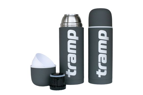 Термос Tramp Soft Touch 1,0 л серый TRC-109-grey