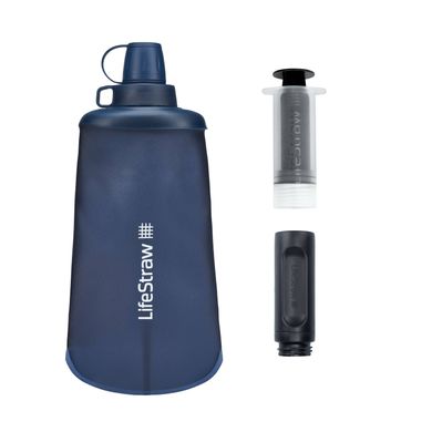 Бутылка-фильтр для воды LifeStraw Peak Squeeze, 650 мл, Mountain Blue