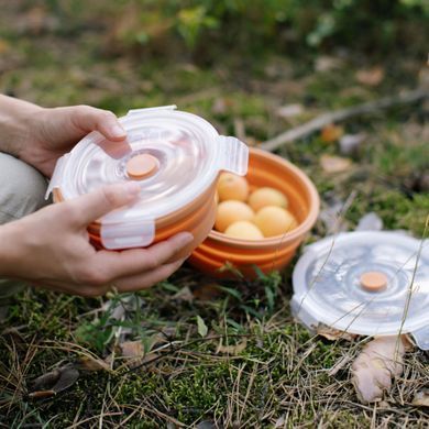 Контейнер Tribe Bowl Container 800 мл силиконовый T-FF-0046, ocher