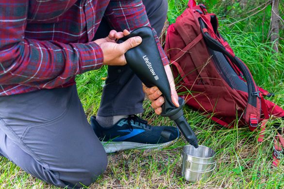 Пляшка-фільтр для води LifeStraw Peak Squeeze, 650 мл, Mountain Blue