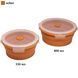 Контейнер Tribe Bowl Container 800 мл силиконовый T-FF-0046, ocher