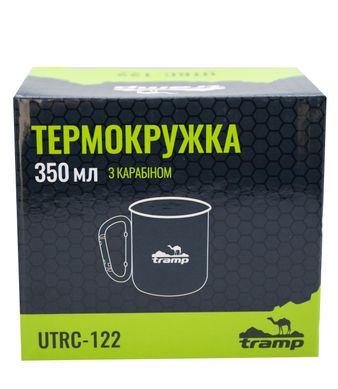 Термокружка с карабином Tramp 350 мл олива UTRC-122-olive