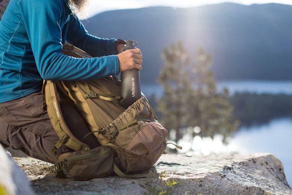 Бутылка-фильтр для воды LifeStraw Peak Squeeze, 1 л, Dark Mountain Gray