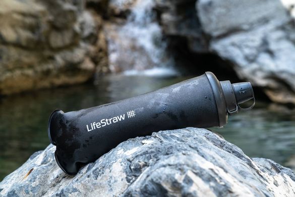 Бутылка-фильтр для воды LifeStraw Peak Squeeze, 1 л, Dark Mountain Gray