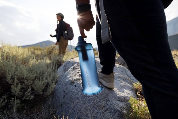 Бутылка-фильтр для воды LifeStraw Peak Squeeze, 1 л, Dark Mountain Gray