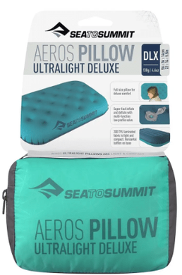 Подушка надувная Sea To Summit Aeros Ultralight Pillow Deluxe, Aqua