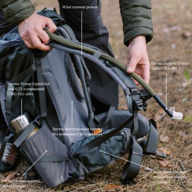 Рюкзак Tramp Trek 40 UTRP-057-grey