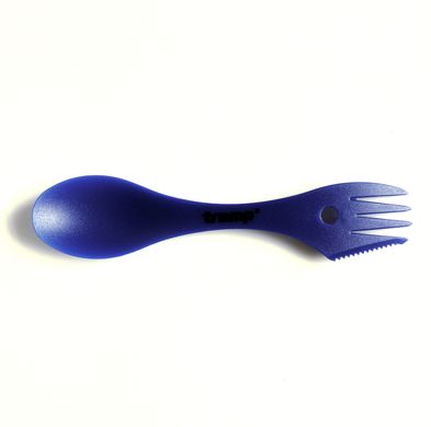 Ложка-вилка (ловилка) пластмассовая Tramp синяя TRC-069-blue